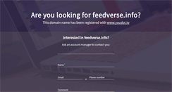 Desktop Screenshot of feedverse.info