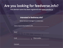 Tablet Screenshot of feedverse.info